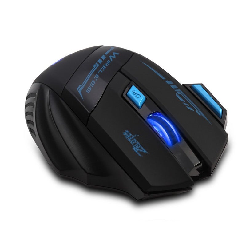 zelotes Wireless Mouse,4 Adjustable DPI,7 Buttons,Ergonomic Design,Energy-Saving,2.4GHz with USB Receiver,Optical Portable Mouse for PC,Mac,Laptop,Black - Image 5